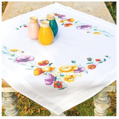 Vervaco nappe coquelicots kit Vervaco nappe coquelicots kit