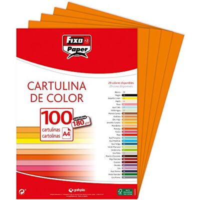 FIXO 1110452 – förpackning 100 bågar, A4, orange FIXO 1110452 – förpackning 100 bågar, A4, orange