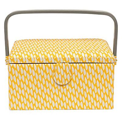 KORBOND sykorg – medium – gul bladdesign – 14,5 cm x 19 cm x 26 cm KORBOND sykorg – medium – gul bladdesign – 14,5 cm x 19 cm x 26 cm