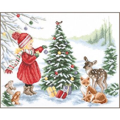 Vervaco Korsstygnssatser räknar bilder dekoration DIY kreativ juldekoration kit hantverk väggkonst broderi nybörjarsats gåva ca 37 x 29 cm kors stitch broderi Vervaco Korsstygnssatser räknar bilder dekoration DIY kreativ juldekoration kit hantverk väggkonst broderi nybörjarsats gåva ca 37 x 29 cm kors stitch broderi