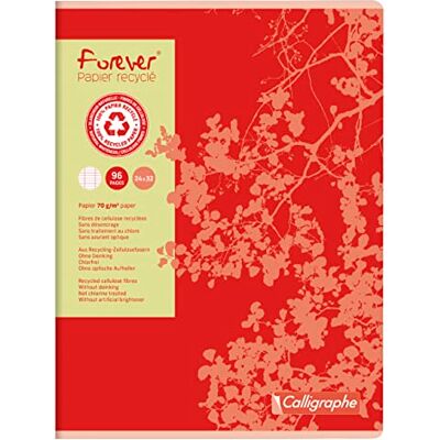 Calligraphe Clairefontaine 17493C – förpackning med 10 häften för evigt , DIN A4+, 24 x 32 cm, 48 ark, fransk linjatur, återvunnet papper, 70 g, blandade färger, 1 förpackning Calligraphe Clairefontaine 17493C – förpackning med 10 häften för evigt , DIN A4+, 24 x 32 cm, 48 ark, fransk linjatur, återvunnet papper, 70 g, blandade färger, 1 förpackning