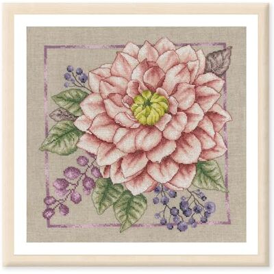 Lanarte Blomstrande Blush räknat punktkit, linneutseende, ca. 33 x 33 cm Lanarte Blomstrande Blush räknat punktkit, linneutseende, ca. 33 x 33 cm