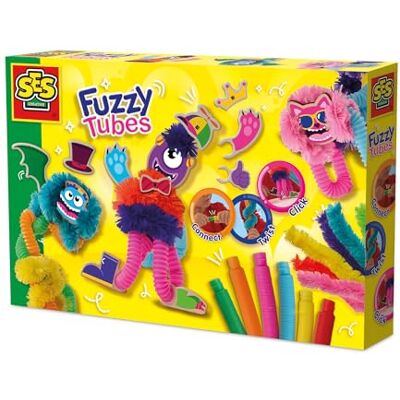 Creative – Fuzzy Tubes – pysselset för barn – piprensare – piprensare för pyssel – med poprör och chenilletråd – från 3 år Creative – Fuzzy Tubes – pysselset för barn – piprensare – piprensare för pyssel – med poprör och chenilletråd – från 3 år