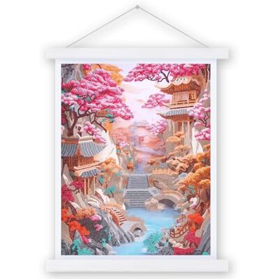 ART Diamantpost-kit, 45 x 35 cm den japanska trädgården ART Diamantpost-kit, 45 x 35 cm den japanska trädgården
