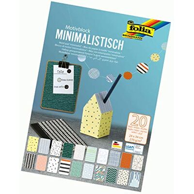 folia 48849 motiv dyna minimalistisk 270 g/m² ca 24 x 34 cm, blandade ark med 20 olika mönster, färgglada folia 48849 motiv dyna minimalistisk 270 g/m² ca 24 x 34 cm, blandade ark med 20 olika mönster, färgglada
