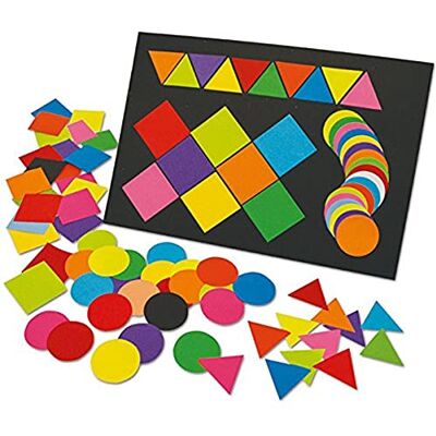 Springboard Supplies Spånskiva förskurna färgade papper mega mosaik – 5 x 5 cm (paket med 2000) – fyrkantig, triangel, cirkel Springboard Supplies Spånskiva förskurna färgade papper mega mosaik – 5 x 5 cm (paket med 2000) – fyrkantig, triangel, cirkel