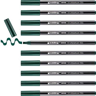 edding 1255 5,0 mm kalligrafi penna 5 mm grön (Bottle green) edding 1255 5,0 mm kalligrafi penna 5 mm grön (Bottle green)