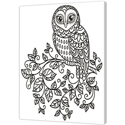Pintcolor 7809.0 kilram med duk tryckt för målning, träskärm, vit/svart, 40 x 50 x 3,5 cm Pintcolor 7809.0 kilram med duk tryckt för målning, träskärm, vit/svart, 40 x 50 x 3,5 cm