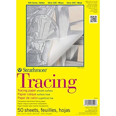 Strathmore Väggbild transparent papper dyna 25 cm x 30 cm, 50 ark Strathmore Väggbild transparent papper dyna 25 cm x 30 cm, 50 ark