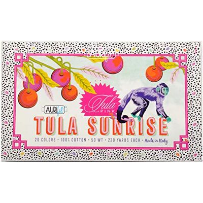 Aurifil Tula Rosa Tula Soluppgång Gängpaket 20 små spoleer 50 vikt TP50SC20 Aurifil Tula Rosa Tula Soluppgång Gängpaket 20 små spoleer 50 vikt TP50SC20