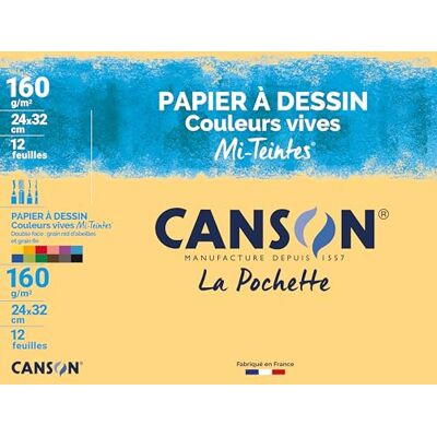 Canson Künstlerpapier Mi-Teintes, 320 x 240 mm, farbig Canson Künstlerpapier Mi-Teintes, 320 x 240 mm, farbig