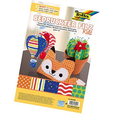folia 522402 – Pysselfilt med tryckta motiv kids, ca 20 x 30 cm, 5 ark sorterade folia 522402 – Pysselfilt med tryckta motiv kids, ca 20 x 30 cm, 5 ark sorterade