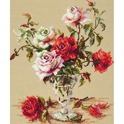 Magic Needle 40–63 ZW kärlekssång korsstygnsset med räkningsmönster grenutgåva, bomull, flerfärgad, 24 x 29 cm Magic Needle 40–63 ZW kärlekssång korsstygnsset med räkningsmönster grenutgåva, bomull, flerfärgad, 24 x 29 cm