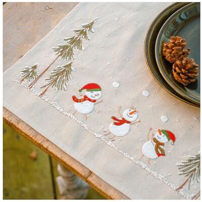 Vervaco Korsstygn broderiförpackningar bordsset tyg snögubbe 2-pack broderiset förtecknat gör-det-själv pyssel vuxna kreativt kit för självbroderi ca 35 x 45 cm gör-det-själv broderiset, broderiset Vervaco Korsstygn broderiförpackningar bordsset tyg snögubbe 2-pack broderiset förtecknat gör-det-själv pyssel vuxna kreativt kit för självbroderi ca 35 x 45 cm gör-det-själv broderiset, broderiset