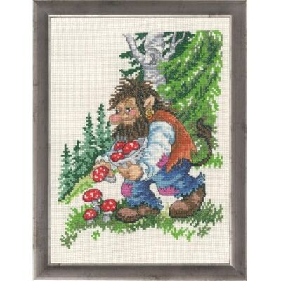 Permin korsstygn broderiförpackning Trollfar räkningsmönster Permin korsstygn broderiförpackning Trollfar räkningsmönster