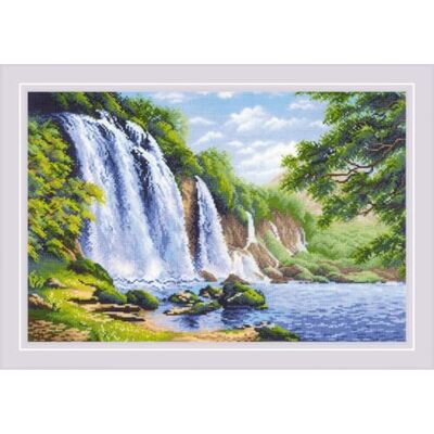 Riolis 1908 korsstygnsset, flerfärgad, 60 x 40 cm Riolis 1908 korsstygnsset, flerfärgad, 60 x 40 cm