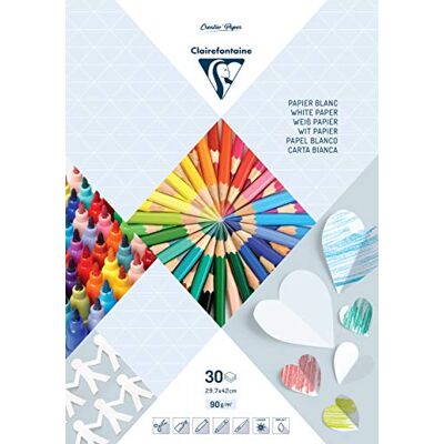 Clairefontaine - PAPIER BLANC - A3 - 90 g/m2 - Papperblock Clairefontaine - PAPIER BLANC - A3 - 90 g/m2 - Papperblock