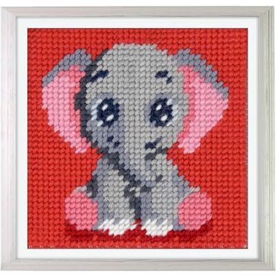 Trimits Halvstygn/Gobeläng Broderikit för Barn Ko Tryckt Canvas 17 x 17cm med Akrylgarn, Plastnål, Färgdiagram och Instruktioner Kreativt Pysselset för Barn Trimits Halvstygn/Gobeläng Broderikit för Barn Ko Tryckt Canvas 17 x 17cm med Akrylgarn, Plastnål, Färgdiagram och Instruktioner Kreativt Pysselset för Barn