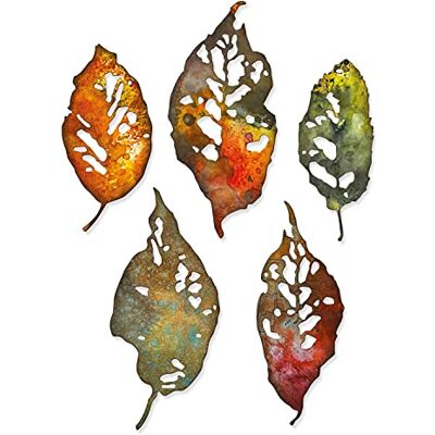 Sizzix Thinlits Die Set 5PK Leaf Fragments av Tim Holtz, 665559 Sizzix Thinlits Die Set 5PK Leaf Fragments av Tim Holtz, 665559