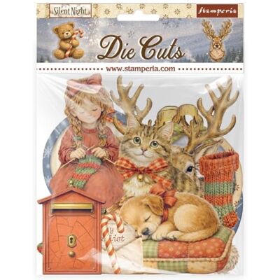 Stamperia Die Cuts for Scrapbooks, Albums, Cards, Bullet Journals and More, Laser Cut Cardboard Shapes, Easy to Glue, Perfect for Hobbies, Crafts and Gifting (Silent Night) (Assorted) Stamperia Die Cuts for Scrapbooks, Albums, Cards, Bullet Journals and More, Laser Cut Cardboard Shapes, Easy to Glue, Perfect for Hobbies, Crafts and Gifting (Silent Night) (Assorted)
