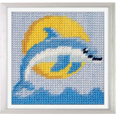 Trimits Halvstygn/Gobeläng Broderikit för Barn Ko Tryckt Canvas 17 x 17cm med Akrylgarn, Plastnål, Färgdiagram och Instruktioner Kreativt Pysselset för Barn Trimits Halvstygn/Gobeläng Broderikit för Barn Ko Tryckt Canvas 17 x 17cm med Akrylgarn, Plastnål, Färgdiagram och Instruktioner Kreativt Pysselset för Barn