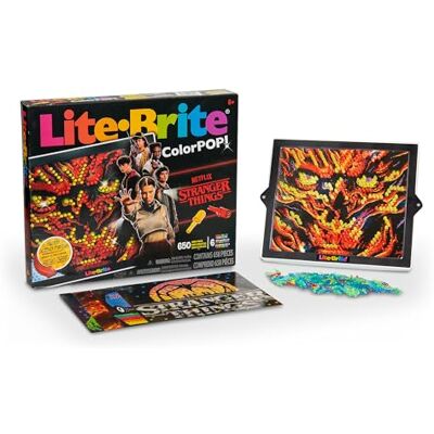 Lite Brite Basic Fun Lite-Brite Colour Pop Stranger Things – Kreativt lysande spel från kultserien Lite Brite Basic Fun Lite-Brite Colour Pop Stranger Things – Kreativt lysande spel från kultserien