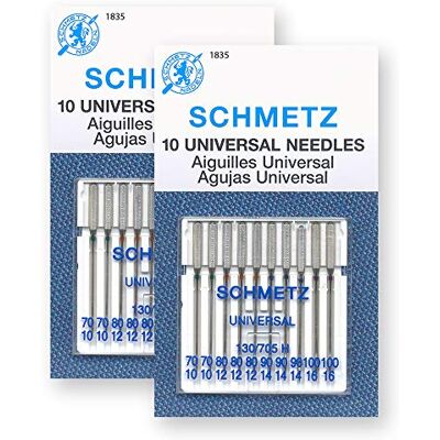 SCHMETZ 20 universella symaskinsnålar – blandade storlekar – 2 kort SCHMETZ 20 universella symaskinsnålar – blandade storlekar – 2 kort