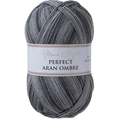 Utopia Crafts Aran Ombre flerfärgad stickning och virkgarn, 300 g 600 m (001) Utopia Crafts Aran Ombre flerfärgad stickning och virkgarn, 300 g 600 m (001)