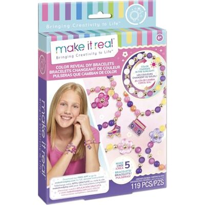 Lansay Make IT REAL Rainbow Dream Armband skapande kit med 3 berlockarmband + 1 ring för barn från 8 år med färgglada pärlor och charm manuell aktivitet kreativ fritid Lansay Make IT REAL Rainbow Dream Armband skapande kit med 3 berlockarmband + 1 ring för barn från 8 år med färgglada pärlor och charm manuell aktivitet kreativ fritid