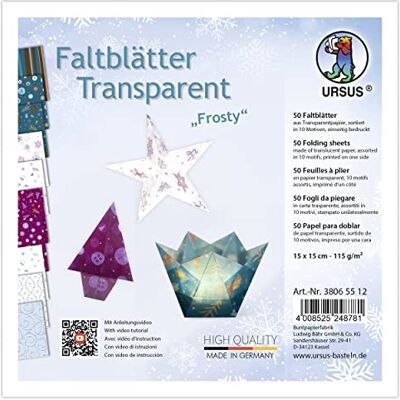 Ursus 38065512 Fällblad Frosty 115 g/m², färgglada Ursus 38065512 Fällblad Frosty 115 g/m², färgglada