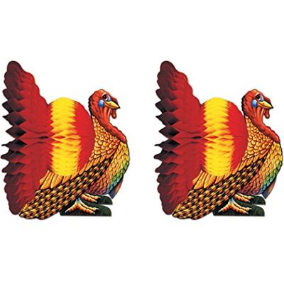 Beistle S99066AZ2 bordsuppsatser i näsduk 30 cm, papper Beistle S99066AZ2 bordsuppsatser i näsduk 30 cm, papper