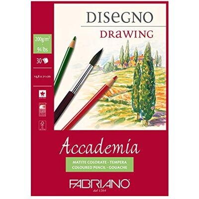 Fabriano Accademi Dess ritpapper A5 14,8 x 21 cm vit Fabriano Accademi Dess ritpapper A5 14,8 x 21 cm vit
