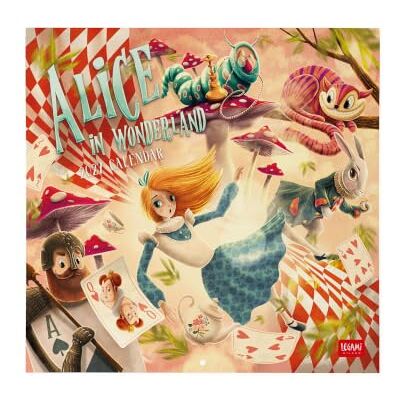 LEGAMI Väggkalender 2027, Alice In Wonderland, stor väggkalender, 12 månader och årsplanerare på 6 språk, utrymme för anteckningar, stjärntecken, internationella helgdagar, 30 x 29 cm LEGAMI Väggkalender 2027, Alice In Wonderland, stor väggkalender, 12 månader och årsplanerare på 6 språk, utrymme för anteckningar, stjärntecken, internationella helgdagar, 30 x 29 cm