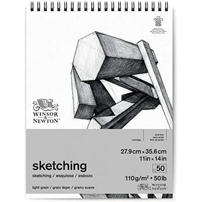 Winsor & Newton 6672007 skisspapper, extra vit, 27,9 x 35,6cm Winsor & Newton 6672007 skisspapper, extra vit, 27,9 x 35,6cm