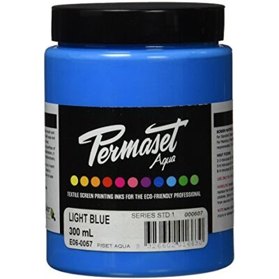 Permaset Aqua 300 ml tygtryckbläck ljusblå Permaset Aqua 300 ml tygtryckbläck ljusblå