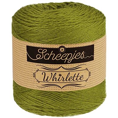 Scheepjes Whirlette 882 Tangy Oliv Garn 1x100g Scheepjes Whirlette 882 Tangy Oliv Garn 1x100g