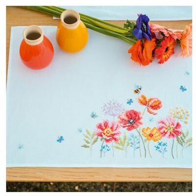 Vervaco Korsstygn broderiförpackningar bordsset tyg Mallblommor och vilda blommor 2-pack broderiset förtecknat gör-det-själv pyssel vuxna kreativ kit för självbroderi 45 x 35 cm gör-det-själv broderi Vervaco Korsstygn broderiförpackningar bordsset tyg Mallblommor och vilda blommor 2-pack broderiset förtecknat gör-det-själv pyssel vuxna kreativ kit för självbroderi 45 x 35 cm gör-det-själv broderi