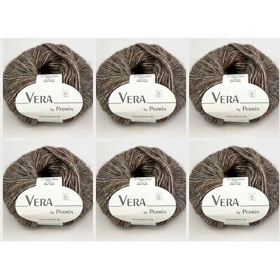 MARUSSIA 6 x vera av Permin – året runt-garn av kedja, babyalpacka och bomull (125 m/50 g) (22 mörk choklad) MARUSSIA 6 x vera av Permin – året runt-garn av kedja, babyalpacka och bomull (125 m/50 g) (22 mörk choklad)