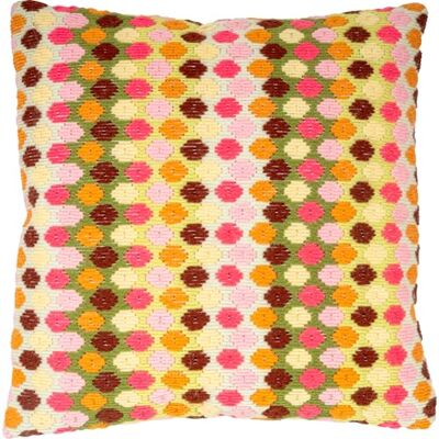Vervaco Långstickat kit gör-det-själv dekorativ kudde retro kreativ present broderi nybörjarsats kreativ vuxen hantverk ca 40 x 40 cm lång söm broderi Vervaco Långstickat kit gör-det-själv dekorativ kudde retro kreativ present broderi nybörjarsats kreativ vuxen hantverk ca 40 x 40 cm lång söm broderi