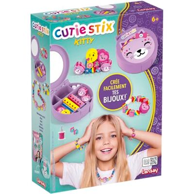 Cutie Stix Lansay kreativ kattungetillverkning smycken för barn från 6 år Cutie Stix Lansay kreativ kattungetillverkning smycken för barn från 6 år