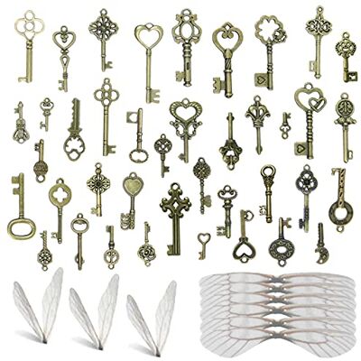 Sweieoni Vintage ZY0008 Dekoration, Brun, 40 stycken Sweieoni Vintage ZY0008 Dekoration, Brun, 40 stycken