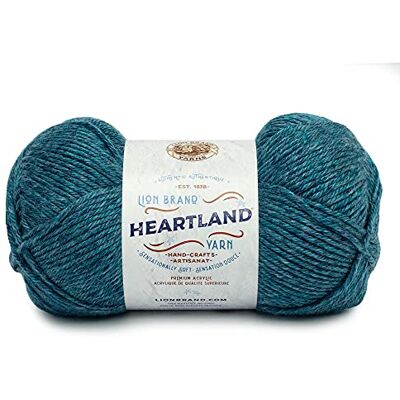 Lion Brand Yarn Company Heartland garnboll - Akryl, Glacier Bay, 142g Lion Brand Yarn Company Heartland garnboll - Akryl, Glacier Bay, 142g