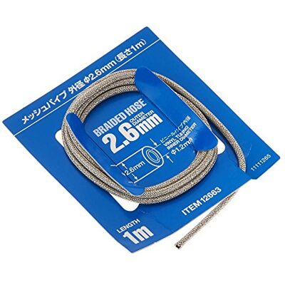 TAMIYA 12663 – 1:6/1:12/1:24 1,2 x 2,6 mm tygslang 1 m, modelltillverkning, hantverk, hobby, limning, tillbehör, reservdel, silver TAMIYA 12663 – 1:6/1:12/1:24 1,2 x 2,6 mm tygslang 1 m, modelltillverkning, hantverk, hobby, limning, tillbehör, reservdel, silver