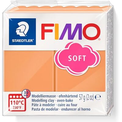 STAEDTLER FIMO soft 8020 T – Papaya Sorbet, 57 g, polymerlera Ugnshärdande, mjuk modellera för nybörjare – smycken & dekoration – art.nr. 8020-T41 STAEDTLER FIMO soft 8020 T – Papaya Sorbet, 57 g, polymerlera Ugnshärdande, mjuk modellera för nybörjare – smycken & dekoration – art.nr. 8020-T41