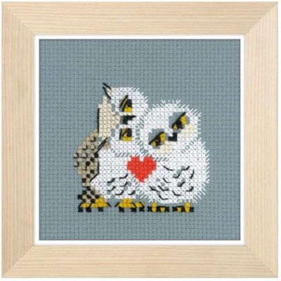 Riolis Korsstygnssats kärlek, bomull, flerfärgad, 9 x 9 x 0,1 cm Riolis Korsstygnssats kärlek, bomull, flerfärgad, 9 x 9 x 0,1 cm