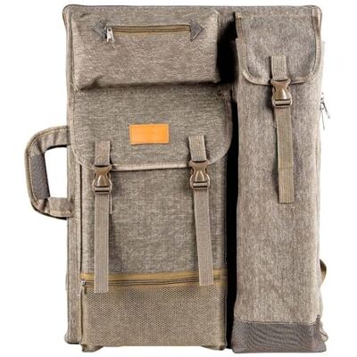 Transon konst portfölj fodral artist ryggsäck kanvas väska stor 66 cm x 49,5 cm kaki färg Transon konst portfölj fodral artist ryggsäck kanvas väska stor 66 cm x 49,5 cm kaki färg