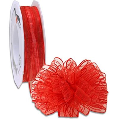 PRÄSENT Present Venedig Ribbon, polyester, röd, 12 x 12 x 3 cm PRÄSENT Present Venedig Ribbon, polyester, röd, 12 x 12 x 3 cm