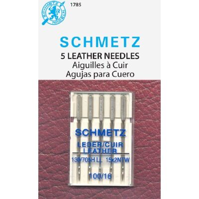 SCHMETZ Euro-Notions lädermaskinnålar – storlek 16/100 5/Pkg, annat, flerfärgad, 2,25 x 8,85 x 11,39 cm SCHMETZ Euro-Notions lädermaskinnålar – storlek 16/100 5/Pkg, annat, flerfärgad, 2,25 x 8,85 x 11,39 cm