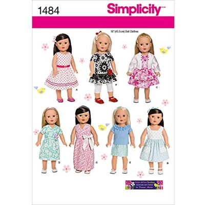 Simplicity - 1484 - Klädliv fördocka 45-72 cm - Mönster Simplicity - 1484 - Klädliv fördocka 45-72 cm - Mönster