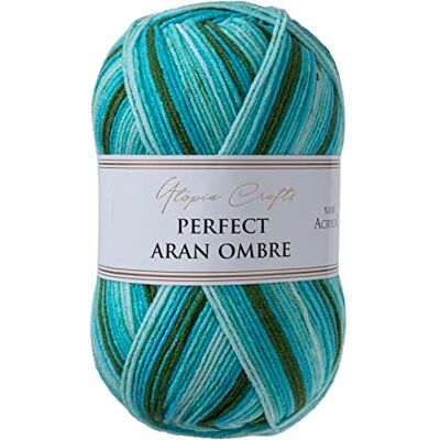 Utopia Crafts Aran Ombre flerfärgad stickning och virkgarn, 300 g 600 m (003) Utopia Crafts Aran Ombre flerfärgad stickning och virkgarn, 300 g 600 m (003)